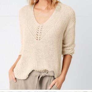 Eileen Fisher cotton and linen blend sweater